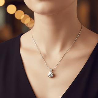 3.3ct Moissanite Pendant Necklace - Reymey